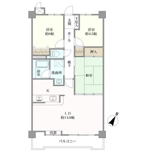 ライオンズマンション有松南の間取図