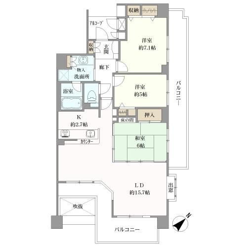 ユーフォリア八事紅葉園の間取図