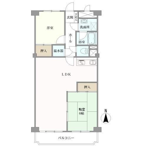 川名ダイヤハイツの間取図