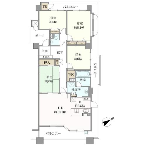 エスポア見晴台の間取図
