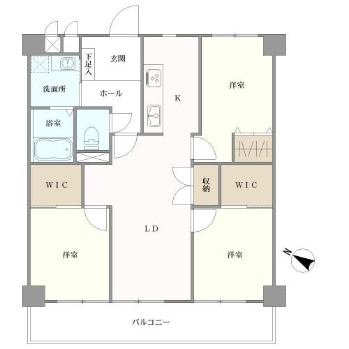 シャルマンコーポ北頭の間取図