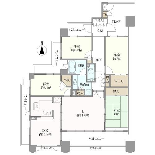 ルネ千里中央の間取図