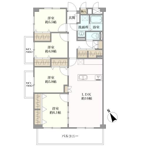 ローレルハイツ千里の間取図