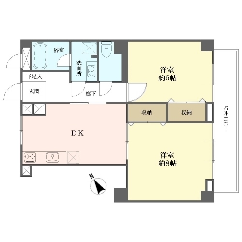 レックス四谷マンションの間取図