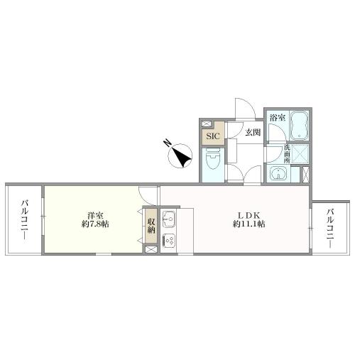 フェアロージュ初台の間取図