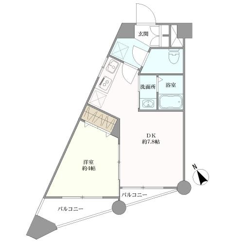 中銀第３目黒マンシオンの間取図