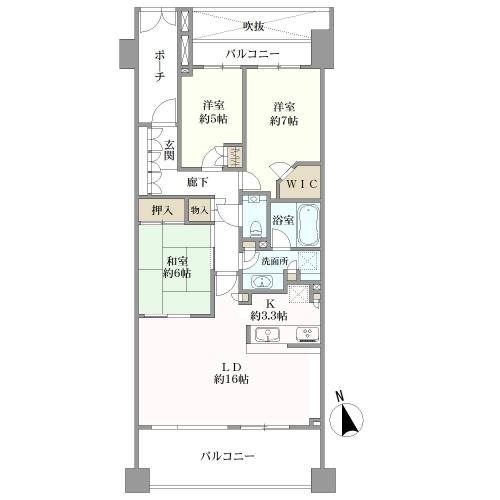 パークハウスフォレストリエの間取図
