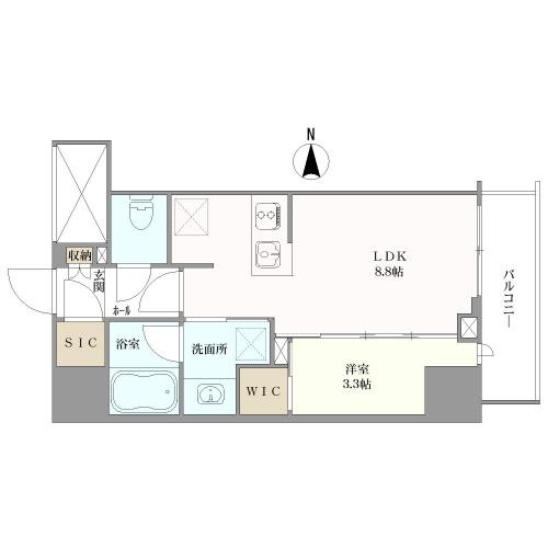 ピアース新宿３丁目の間取図