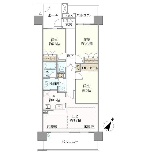 プラウドシティ大泉学園の間取図
