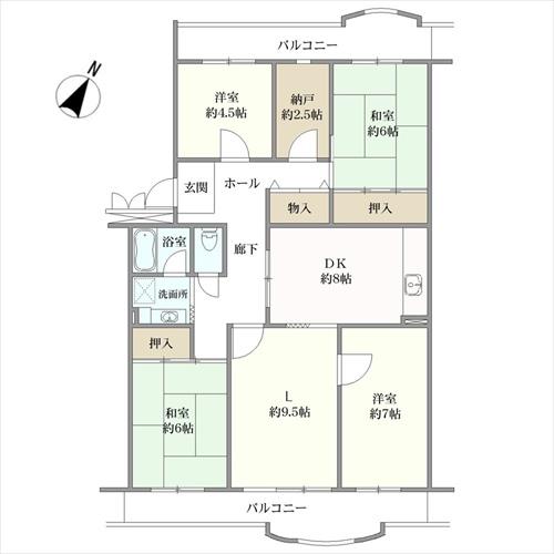 光明池駅前第３住宅の間取図