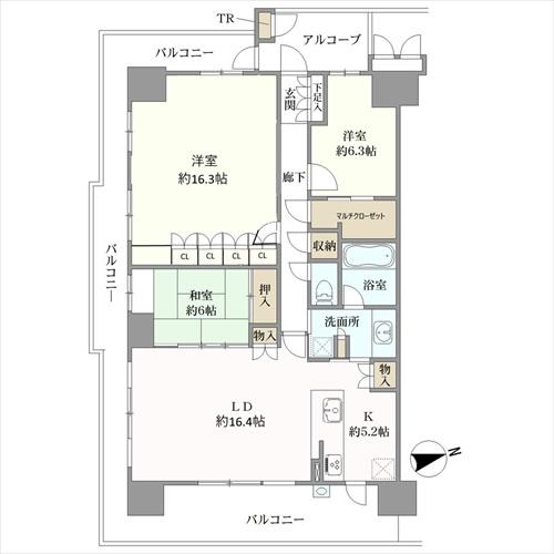 プレイズ堺光明池の間取図