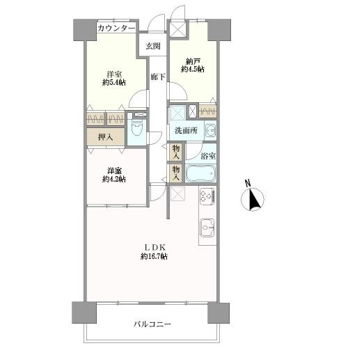 ファミールハイツ堺ＩＩ番館の間取図
