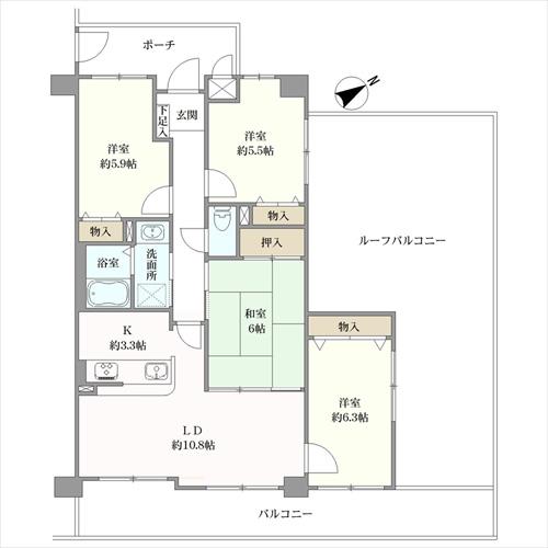 ネオハイツ堺大仙公園の間取図
