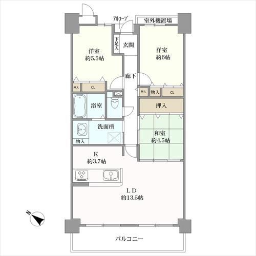 ローレルコート泉ヶ丘の間取図