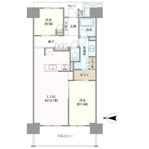 ビッグカーサ堺しらさぎ駅前の間取図