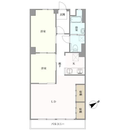 駒込台マンションの間取図