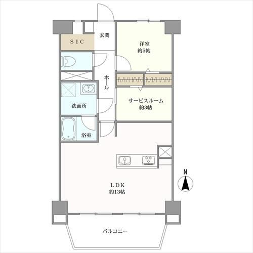 若林コンドの間取図