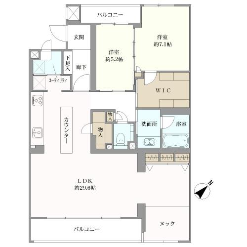 クレサ用賀の間取図