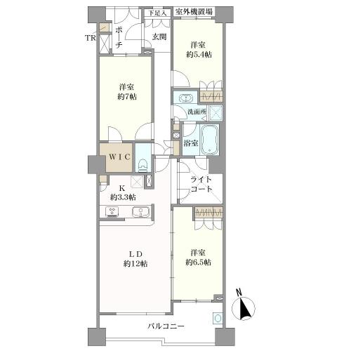 瀬田シティハウスの間取図