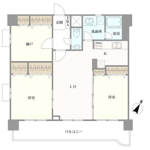 世田谷台ピロティの間取図