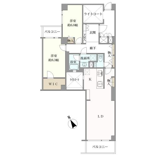 パレ駒場の間取図