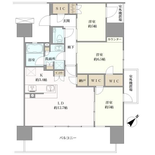 ザ・パークハウス相模大野の間取図