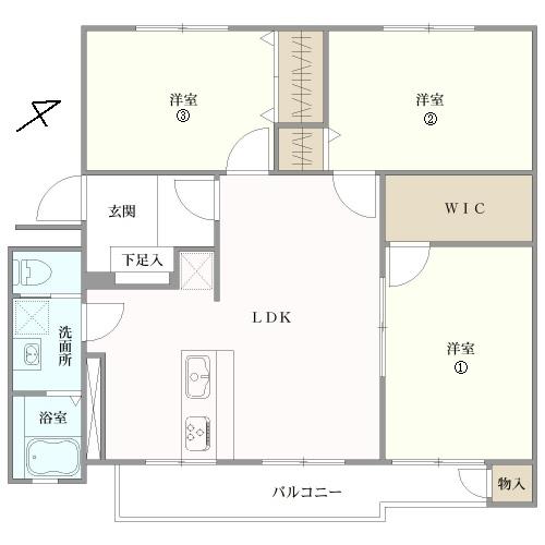 第２百合ヶ丘ハイツの間取図