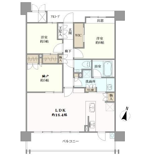 シエリア芦屋翠ケ丘の間取図