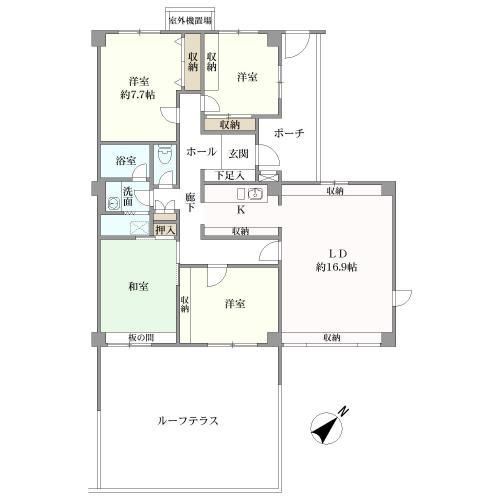 芦屋三条町パーク・ハイムの間取図