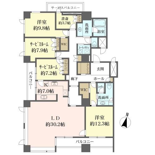 パレスビュー四番町の間取図