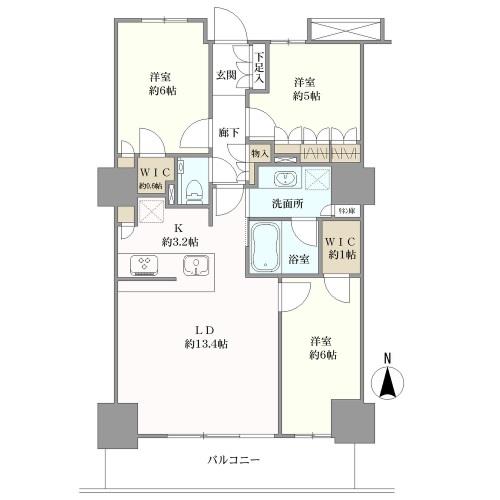 プライムパークス品川シーサイドザ・タワーの間取図