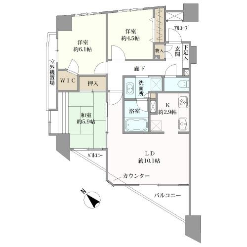 シーズスクエア池袋西の間取図