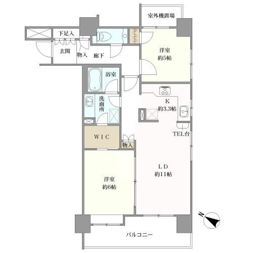 ファミール表参道ベルファースの間取図