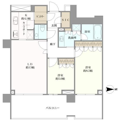 広尾ガーデンフォレストの間取図