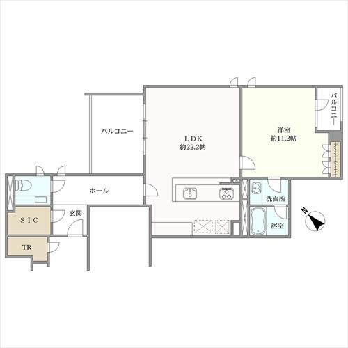 マジェス元麻布ガーデンズ　Ｄ棟の間取図