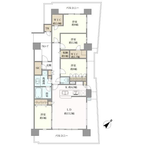 ＨＡＲＵＭＩ　ＦＬＡＧ　ＳＥＡ　ＶＩＬＬＡＧＥの間取図