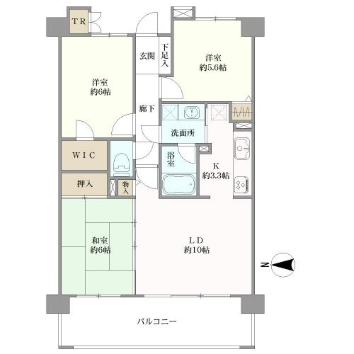 ゼファーグリーンアイルグランデフォートの間取図