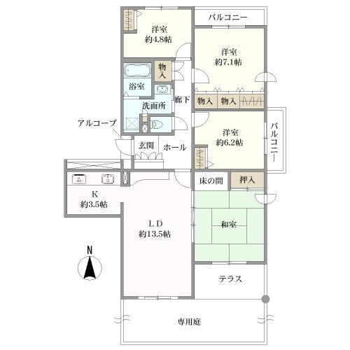 青葉の森公園通りの間取図