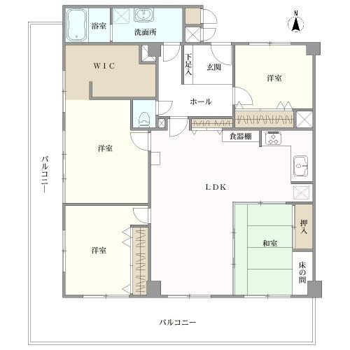 シャルマンコーポ塚口の間取図
