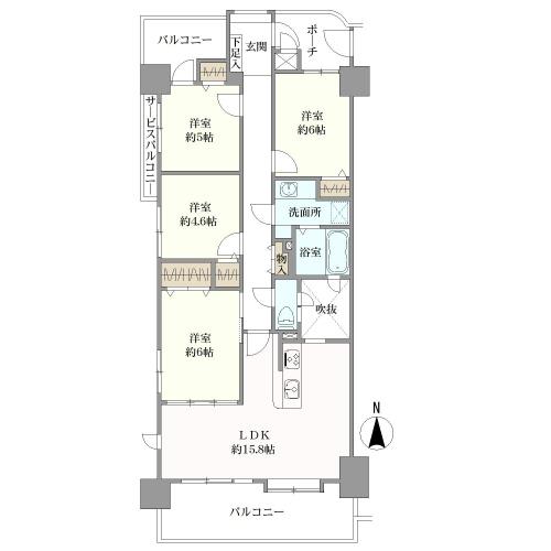 ベルレーヴ豊中本町の間取図