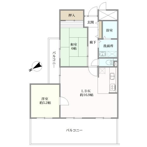 メロディーハイム池田の間取図