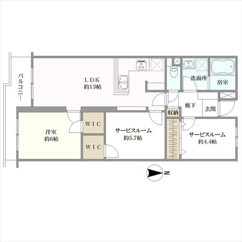 武蔵小金井サンハイツの間取図