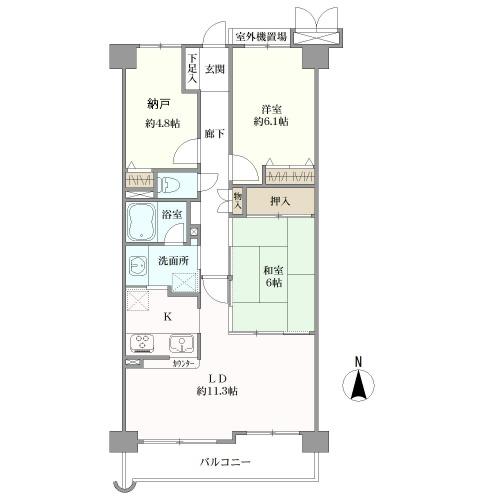 アドリーム武蔵小金井の間取図