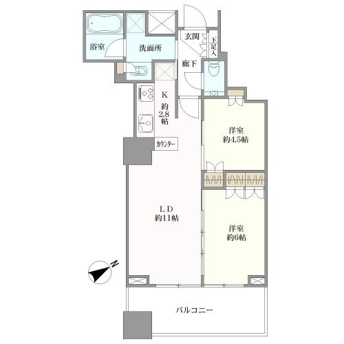 中野ツインマークタワーの間取図