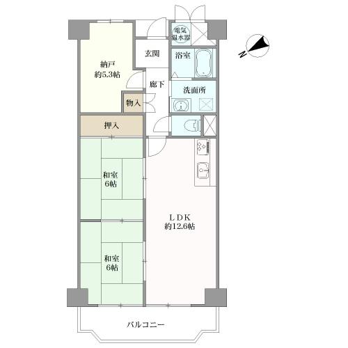 メロディハイム茨木の間取図