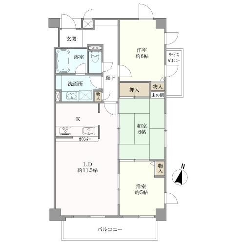 アトラス柴又の間取図