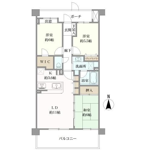 コスモ北千住ＥＡＳＴの間取図
