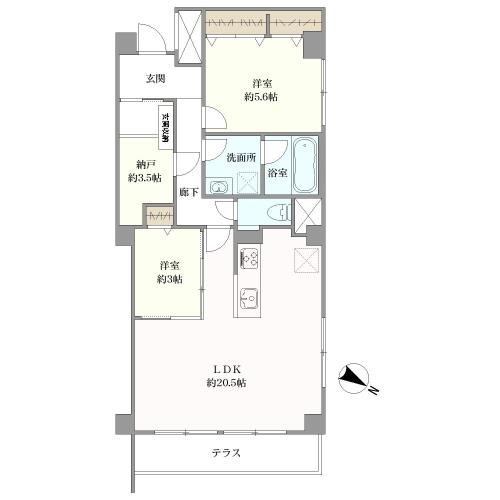 パレス池田山の間取図