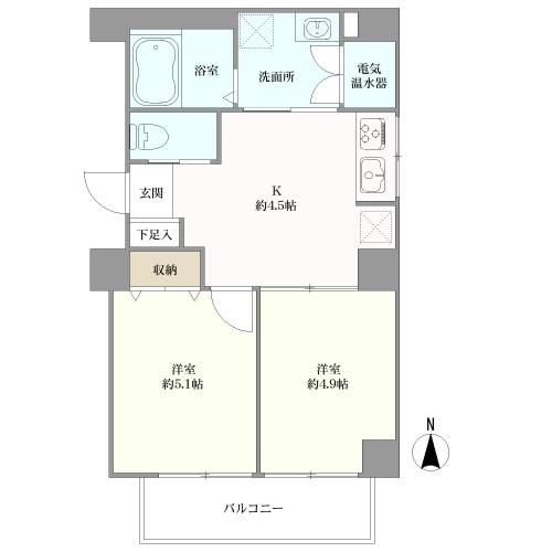 オリエント新宿の間取図