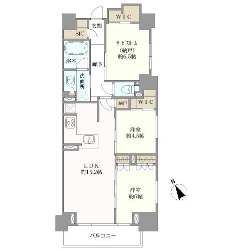 シティハウス四谷坂町の間取図